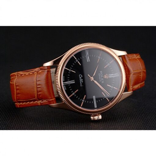 Rolex Replica Cellini 38mm Black Dial REP016794