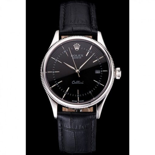 Rolex Super Clone Cellini 38mm Black Dial REP016796