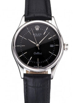 Replica Rolex Cellini 38mm Black Dial REP016796