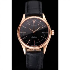 Rolex Super Clone Cellini 38mm Black Dial REP016799
