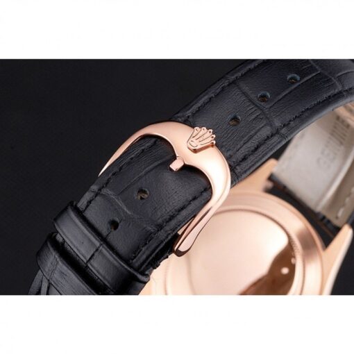 Best Fake Rolex Cellini 38mm Black Dial REP016799