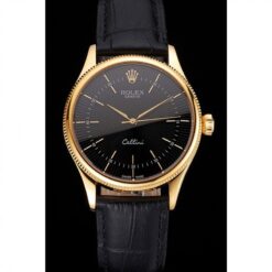Rolex Super Clone Cellini 38mm Black Dial REP016803