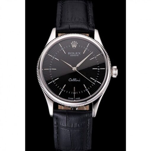 Rolex Super Clone Cellini 38mm Black Dial REP016809