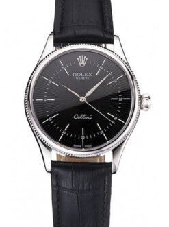 Replica Rolex Cellini 38mm Black Dial REP016809