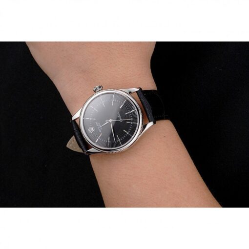 Rolex Clone Watches Cellini 38mm Black Dial REP016809