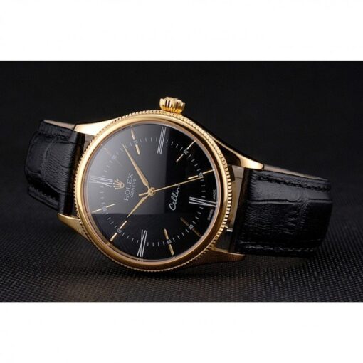 Rolex Replica Cellini 38mm Black Dial REP016814