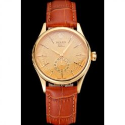 Rolex Super Clone Cellini 38mm Gold Dial REP016789