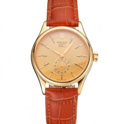 Replica Rolex Cellini 38mm Gold Dial REP016789