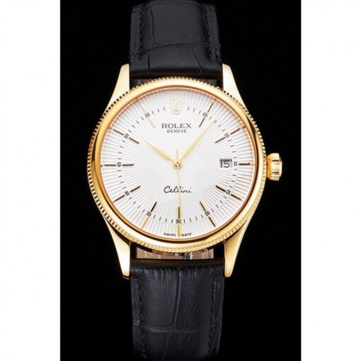 Rolex Super Clone Cellini 38mm White Dial REP016791