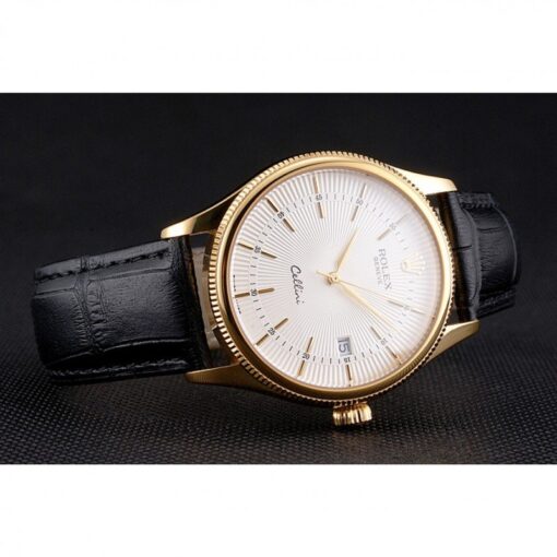 Super Clone Rolex Cellini 38mm White Dial REP016791