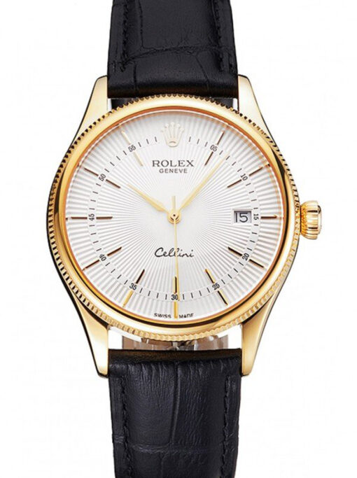 Replica Rolex Cellini 38mm White Dial REP016791