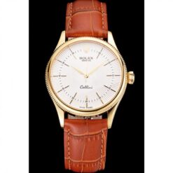 Rolex Super Clone Cellini 38mm White Dial REP016793
