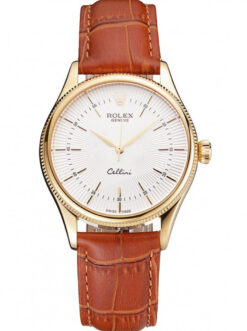 Replica Rolex Cellini 38mm White Dial REP016793