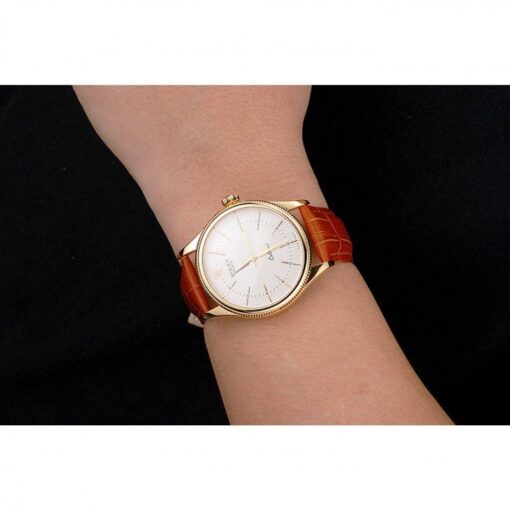 Rolex Clone Watches Cellini 38mm White Dial REP016793