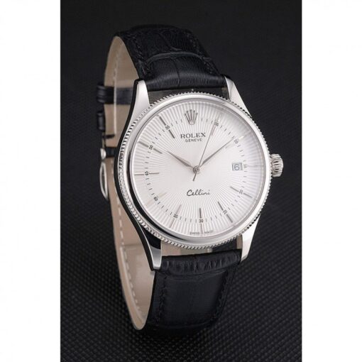 Fake Rolex Cellini 38mm White Dial REP016802