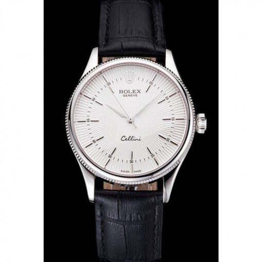 Rolex Super Clone Cellini 38mm White Dial REP016805