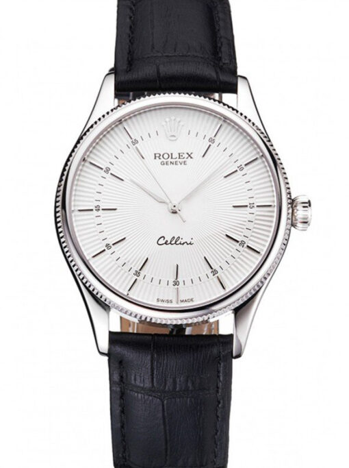 Replica Rolex Cellini 38mm White Dial REP016805