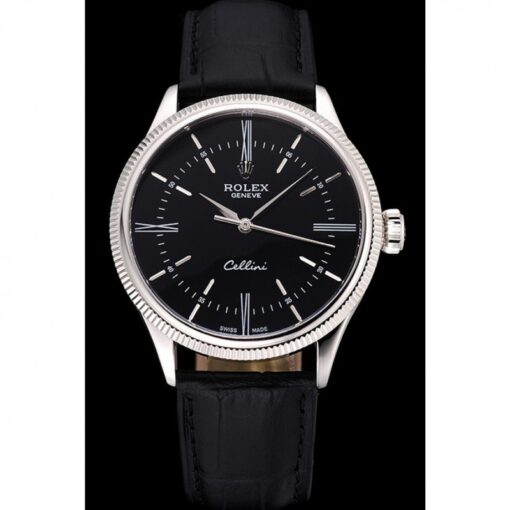 Rolex Super Clone Cellini 39mm Black Dial 622654