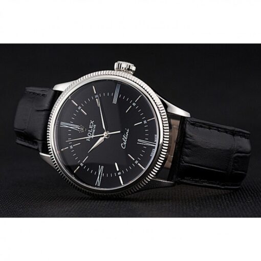 Super Clone Rolex Cellini 39mm Black Dial 622654