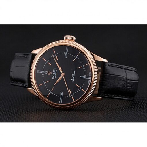 Super Clone Rolex Cellini 39mm Black Dial 622656