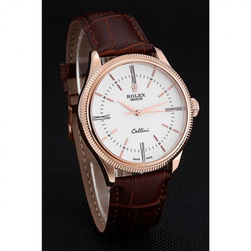 Fake Rolex Cellini 39mm White Dial 622655