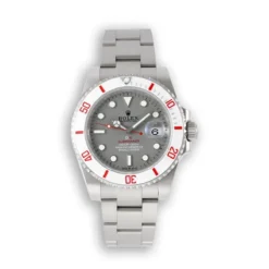Replica Rolex DIW Submariner Parakeet 116610LB Glacial Grey Dial