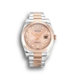 Replica Rolex Datejust 116201 36mm Rose Dial
