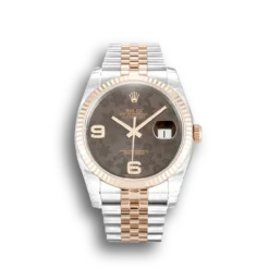 Replica Rolex Datejust 116231 36mm Chocolate Floral Dial