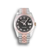 Replica Rolex Datejust 116231 Black Dial 36mm Steel Rose Gold Jubilee