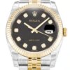 Rolex Super Clone Datejust 116233 36mm Black Jubilee Dial