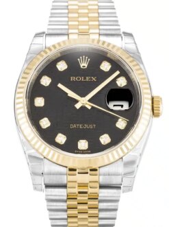 Rolex Super Clone Datejust 116233 36mm Black Jubilee Dial
