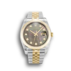Replica Rolex Datejust 116233 36mm Black Mother of Pearl Dial