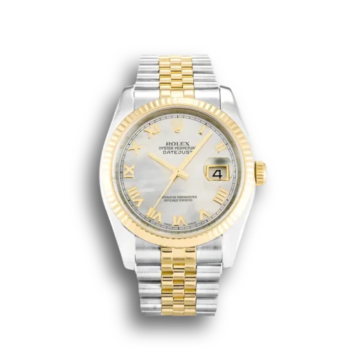 Replica Rolex Datejust 116233 36mm White Mother of Pearl Dial
