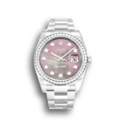 Replica Rolex Datejust 116244 36mm Black Mother of Pearl Dial