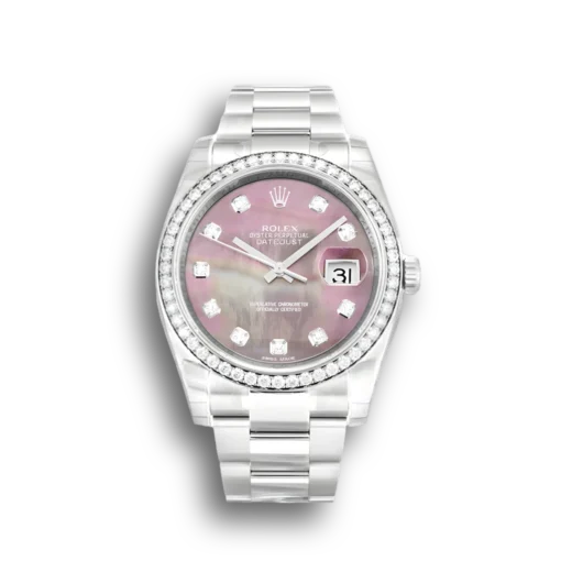 Replica Rolex Datejust 116244 36mm Black Mother of Pearl Dial