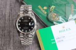 Rolex Super Clone Datejust 126233 36mm Dial Black Diamond