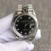 Super Clone Rolex Datejust 126233 36mm Dial Black Diamond
