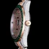 Best Replica Rolex Datejust 126300 41mm Arabic Dial Full-Diamond Green Bezel