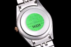 Rolex Clone Datejust 126300 41mm Arabic Dial Full-Diamond Green Bezel