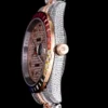 Best Replica Rolex Datejust 126300 41mm Arabic Dial Full-Diamond Rainbow Bezel