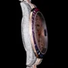 Best Rolex Replica Datejust 126300 41mm Arabic Dial Full-Diamond Rainbow Bezel