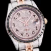 Rolex Replica Datejust 126300 41mm Arabic Dial Full-Diamond Rose Gold