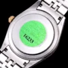 Rolex Clone Datejust 126300 41mm Arabic Dial Full-Diamond Rose Gold