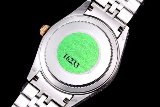 Rolex Clone Datejust 126300 41mm Arabic Dial Full-Diamond Rose Gold