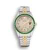 Replica Rolex Datejust 126300 41mm Arabic Dial Full-Diamond Yellow Gold
