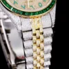Best Fake Rolex Datejust 126300 41mm Arabic Dial Full-Diamond Yellow Gold