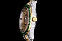 Best Replica Rolex Datejust 126300 41mm Arabic Dial Full-Diamond Yellow Gold