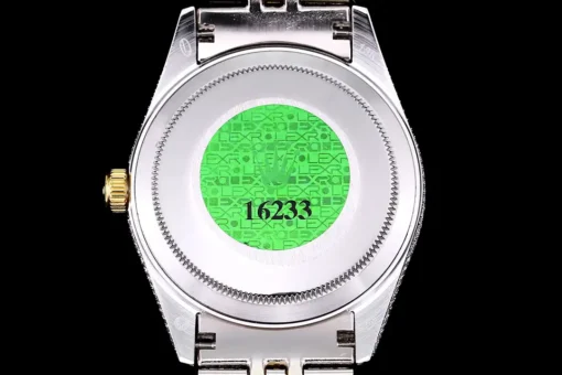 Rolex Clone Datejust 126300 41mm Arabic Dial Full-Diamond Yellow Gold