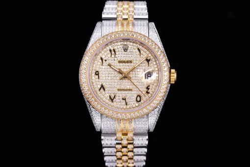 Rolex Super Clone Datejust 126300 41mm Arabic Diamond Dial