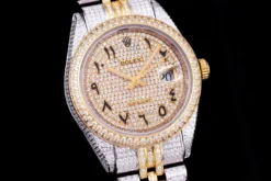 Super Clone Rolex Datejust 126300 41mm Arabic Diamond Dial